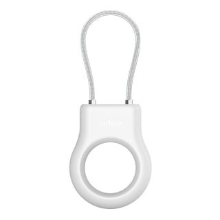 Foto 1 | Soporte de Seguridad Belkin Blanco con Cable Metálico para Airtag