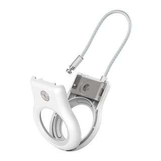 Foto 3 | Soporte de Seguridad Belkin Blanco con Cable Metálico para Airtag