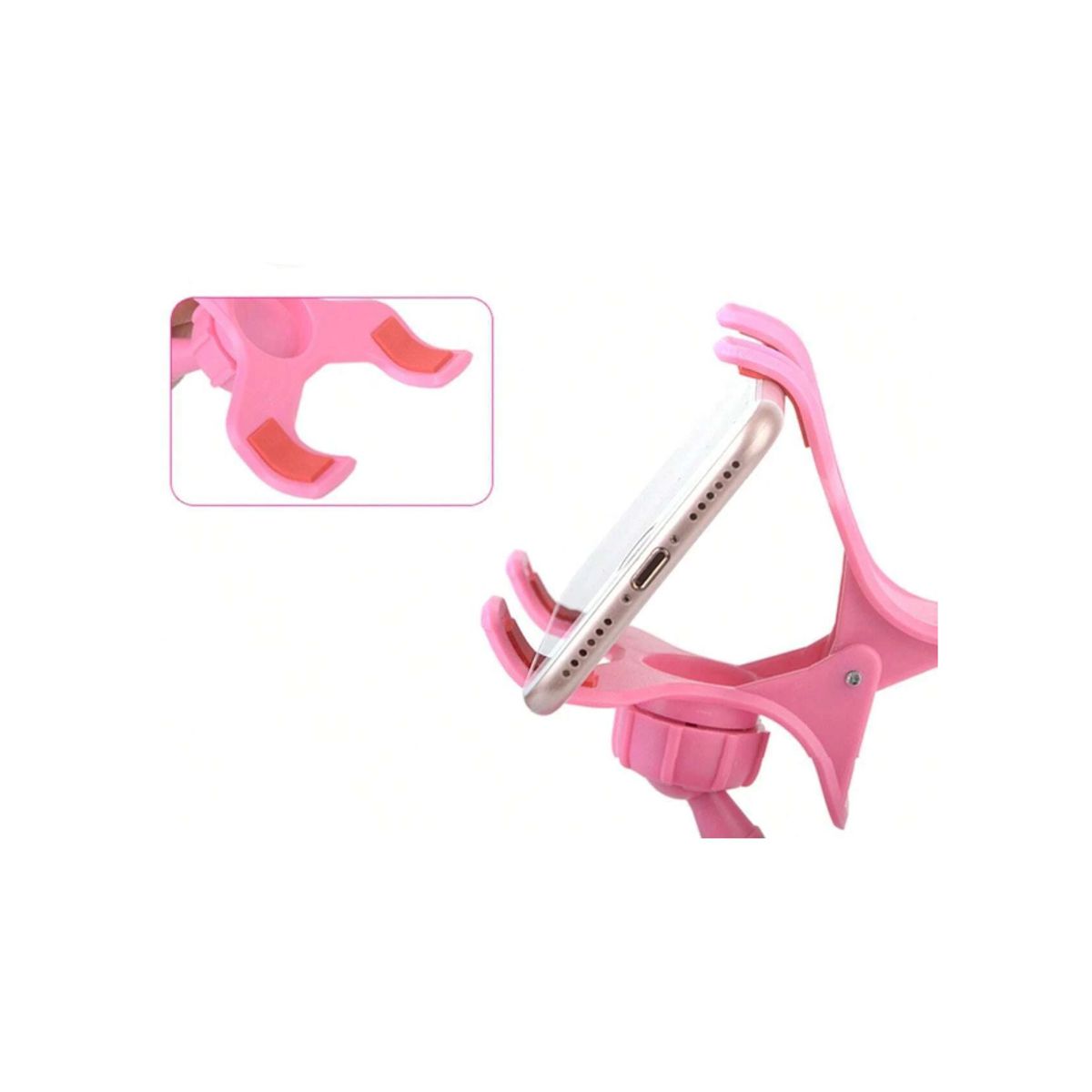 Foto 4 | Pinza Con Soporte Flexible Para Celular Elegate Rosa