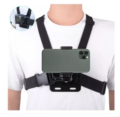 Foto 3 pulgar | Soporte de Celular para Usar en Motocicleta Wünd Negro 360° Ajustable Pecho