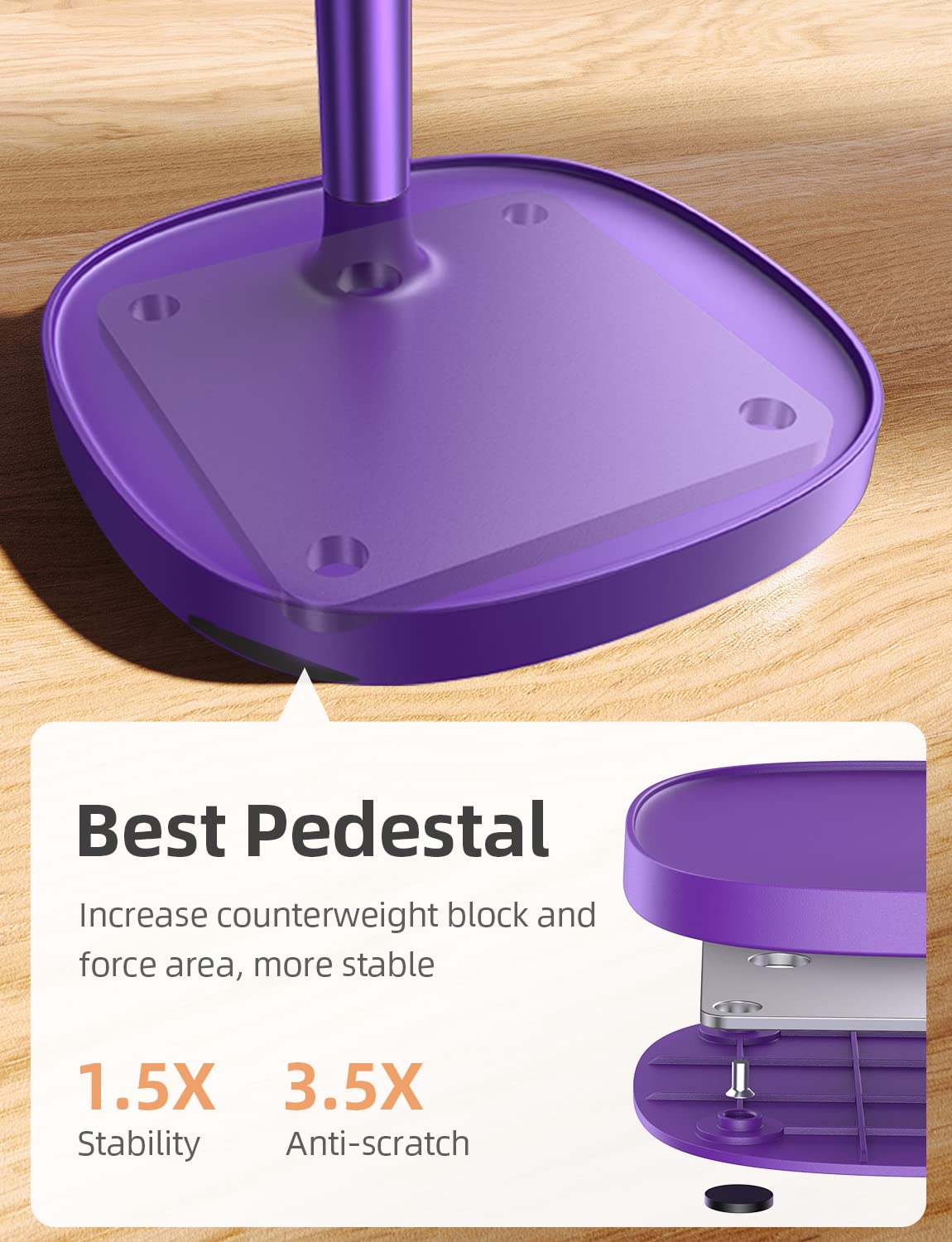 Foto 6 pulgar | Soporte Para Teléfono Celular Lisen Morado Oscuro Para Iphone 14 Y Tableta - Venta Internacional.