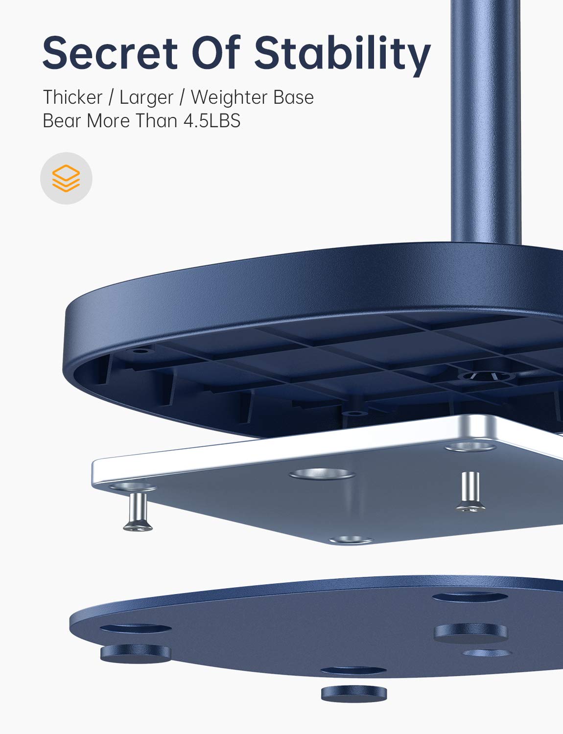 Foto 2 | Soporte Para Teléfono Móvil Lisen En Ángulo Ajustable En Altura, Azul - Venta Internacional.