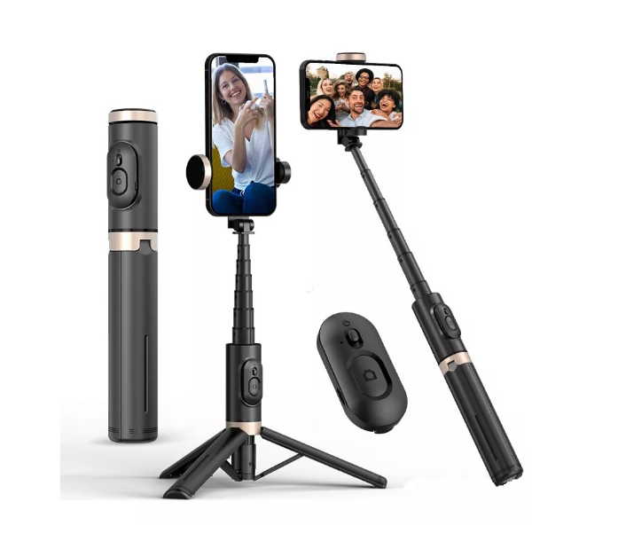 Axnen Q12 Selfie Stick Con Trípode Control Remoto Bluetooth