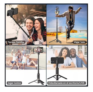 Foto 4 | Axnen Q12 Selfie Stick Con Trípode Control Remoto Bluetooth