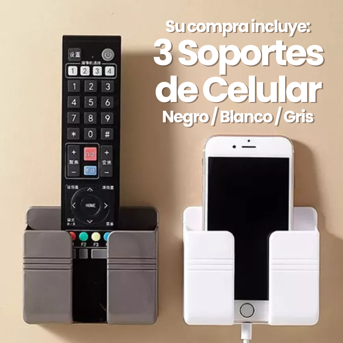 Foto 3 pulgar | Soportes Adhesivos 3 Piezas para Celular
