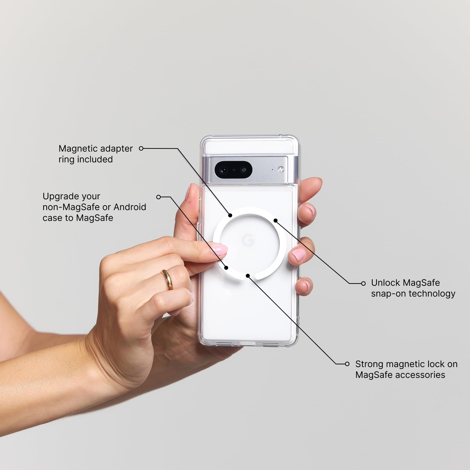 Foto 7 pulgar | Funda Para Teléfono Popsockets Blanc Fresh Con Agarre Expandible Magsafe - Venta Internacional.