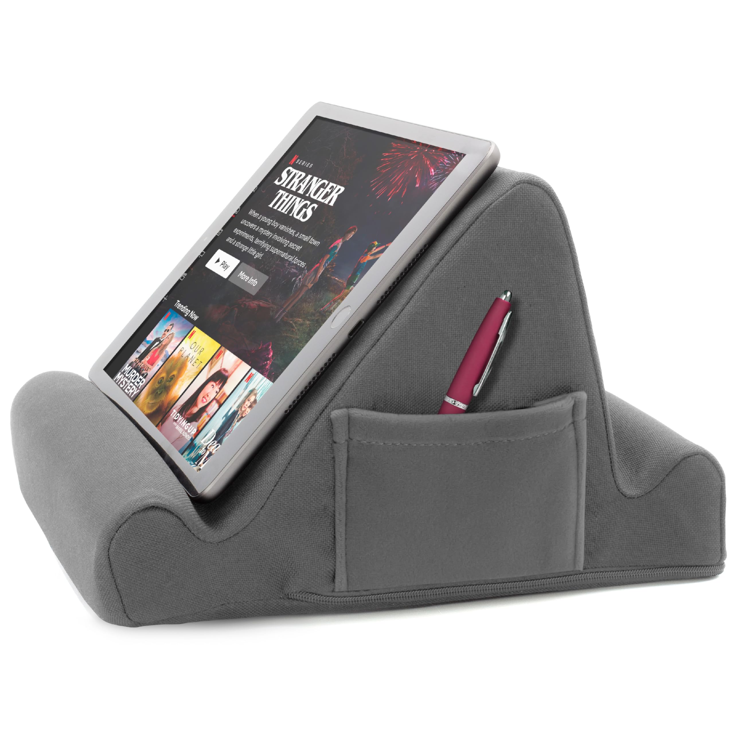 Foto 2 pulgar | Soporte De Espuma Viscoelástica Para Tableta Portátil Brookstone Gray - Venta Internacional.
