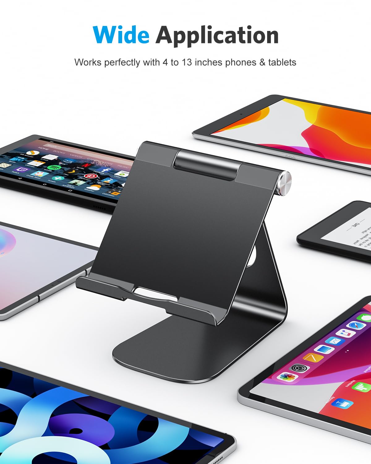 Foto 3 pulgar | Soporte Para Tableta Omoton T1 Ajustable Para Ipad Negro - Venta Internacional.