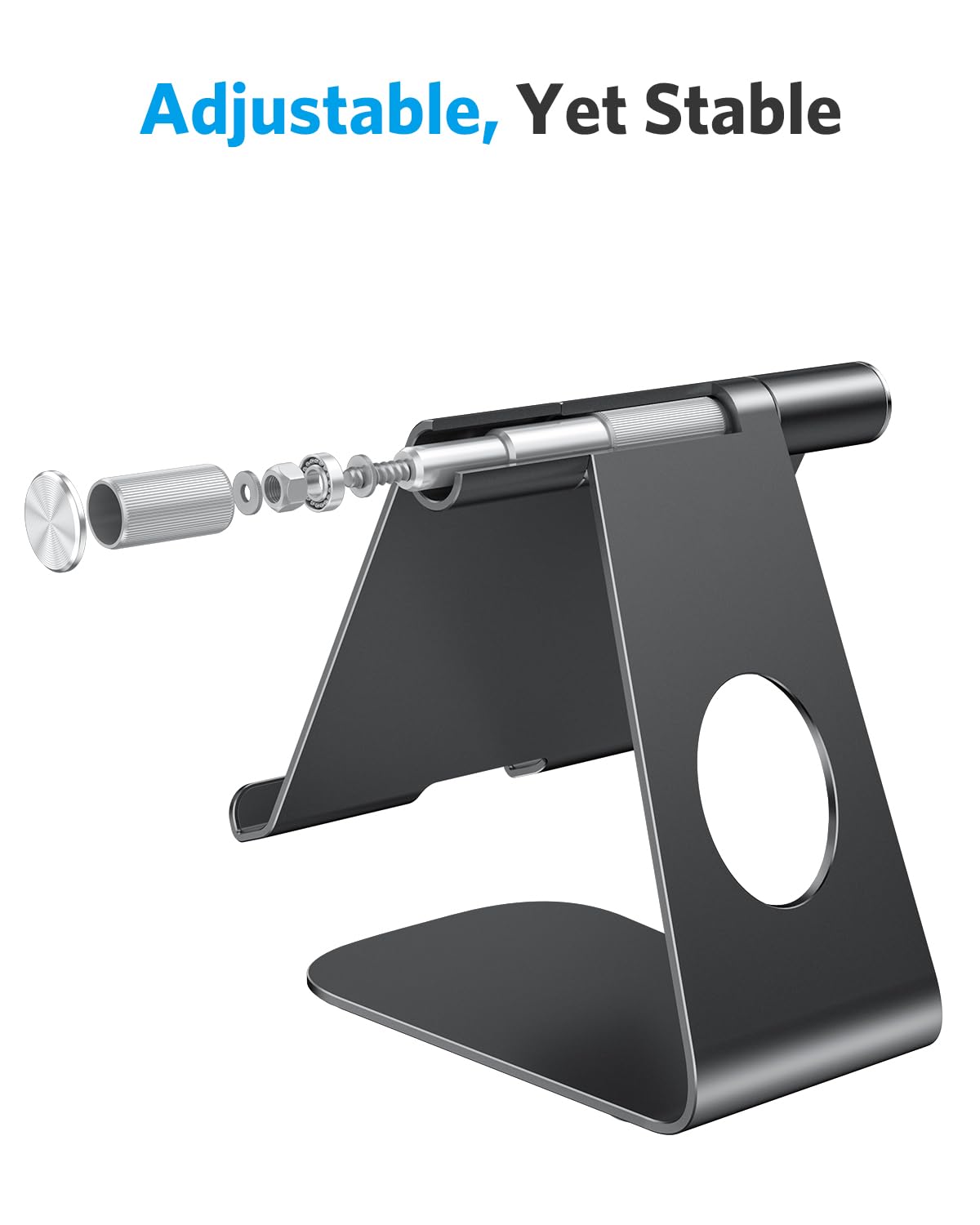 Foto 4 pulgar | Soporte Para Tableta Omoton T1 Ajustable Para Ipad Negro - Venta Internacional.