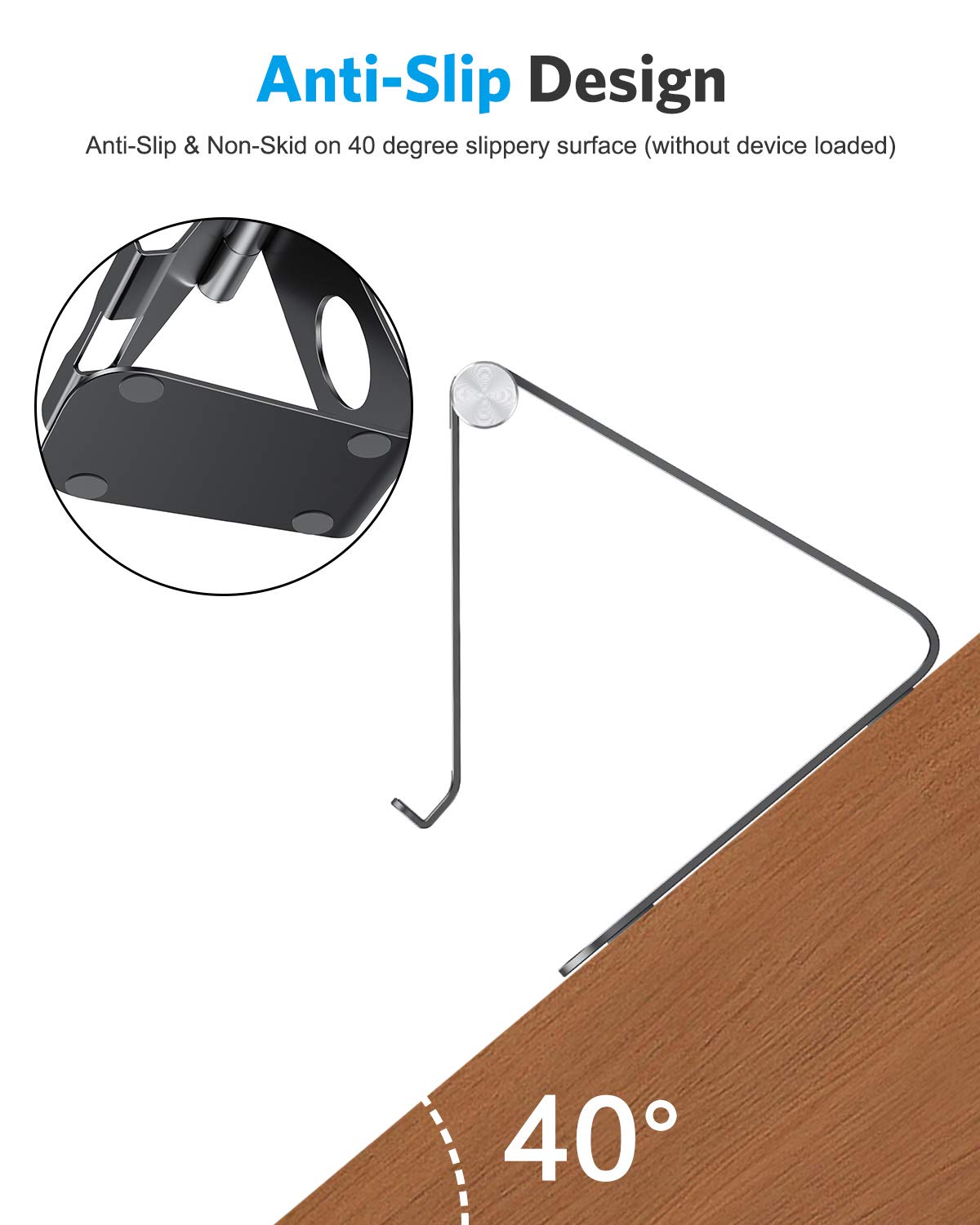 Foto 6 pulgar | Soporte Para Tableta Omoton T1 Ajustable Para Ipad Negro - Venta Internacional.