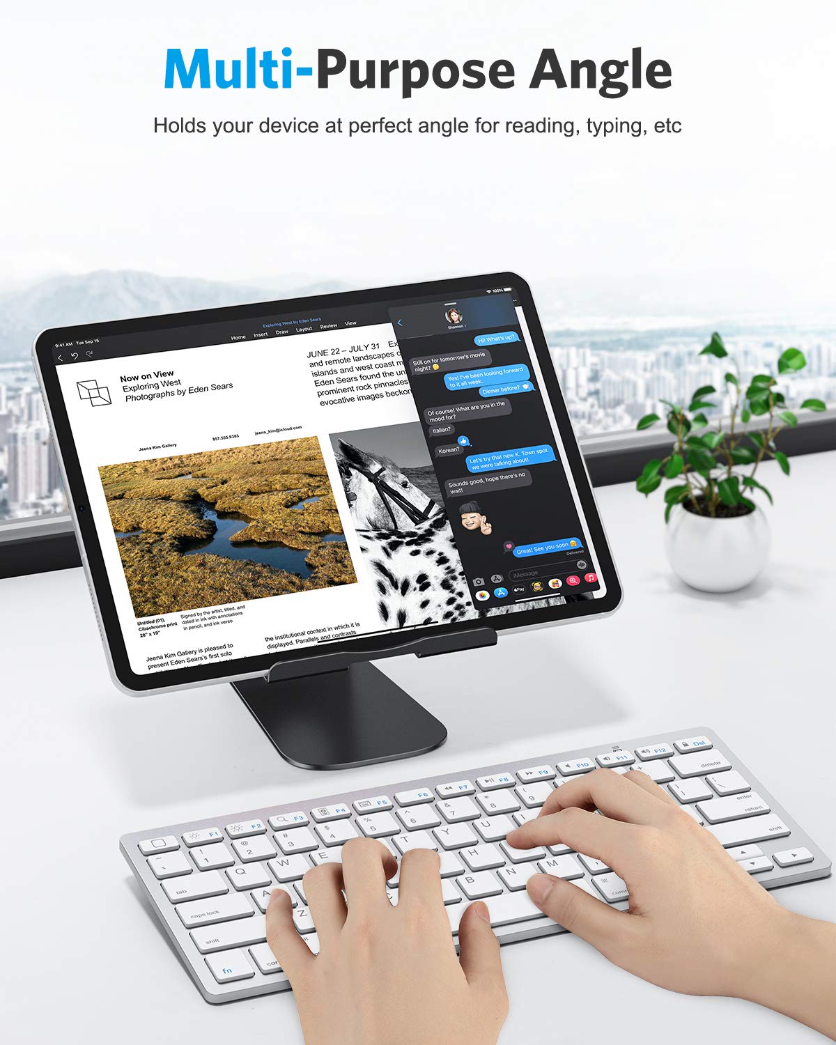 Foto 7 pulgar | Soporte Para Tableta Omoton T1 Ajustable Para Ipad Negro - Venta Internacional.