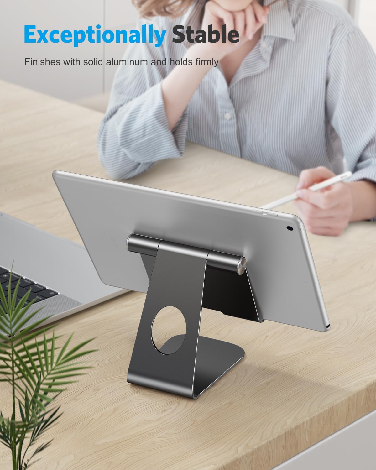 Foto 8 pulgar | Soporte Para Tableta Omoton T1 Ajustable Para Ipad Negro - Venta Internacional.