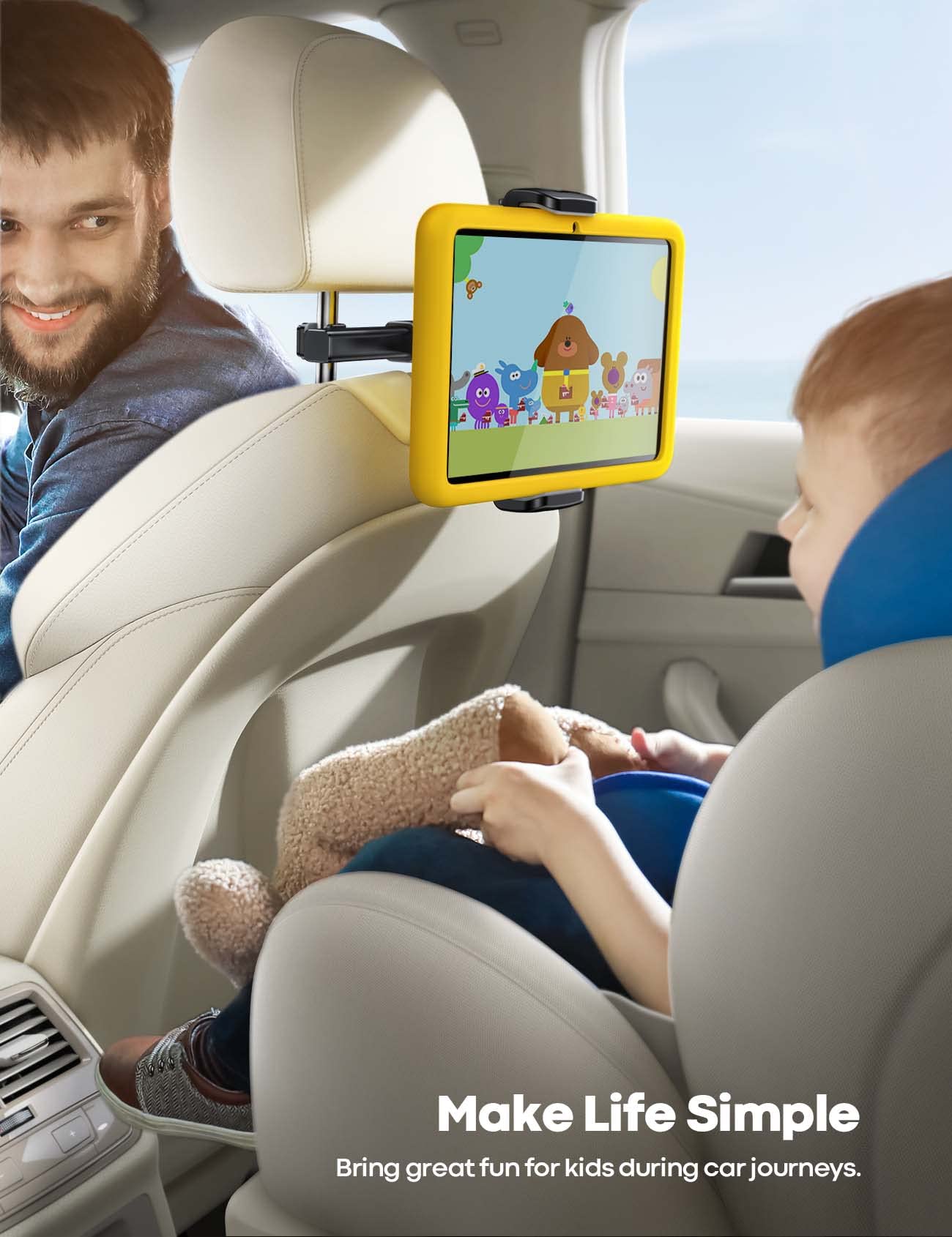 Foto 3 pulgar | Soporte Para Tableta De Coche Lamicall Con Reposacabezas Para Niños - Venta Internacional.