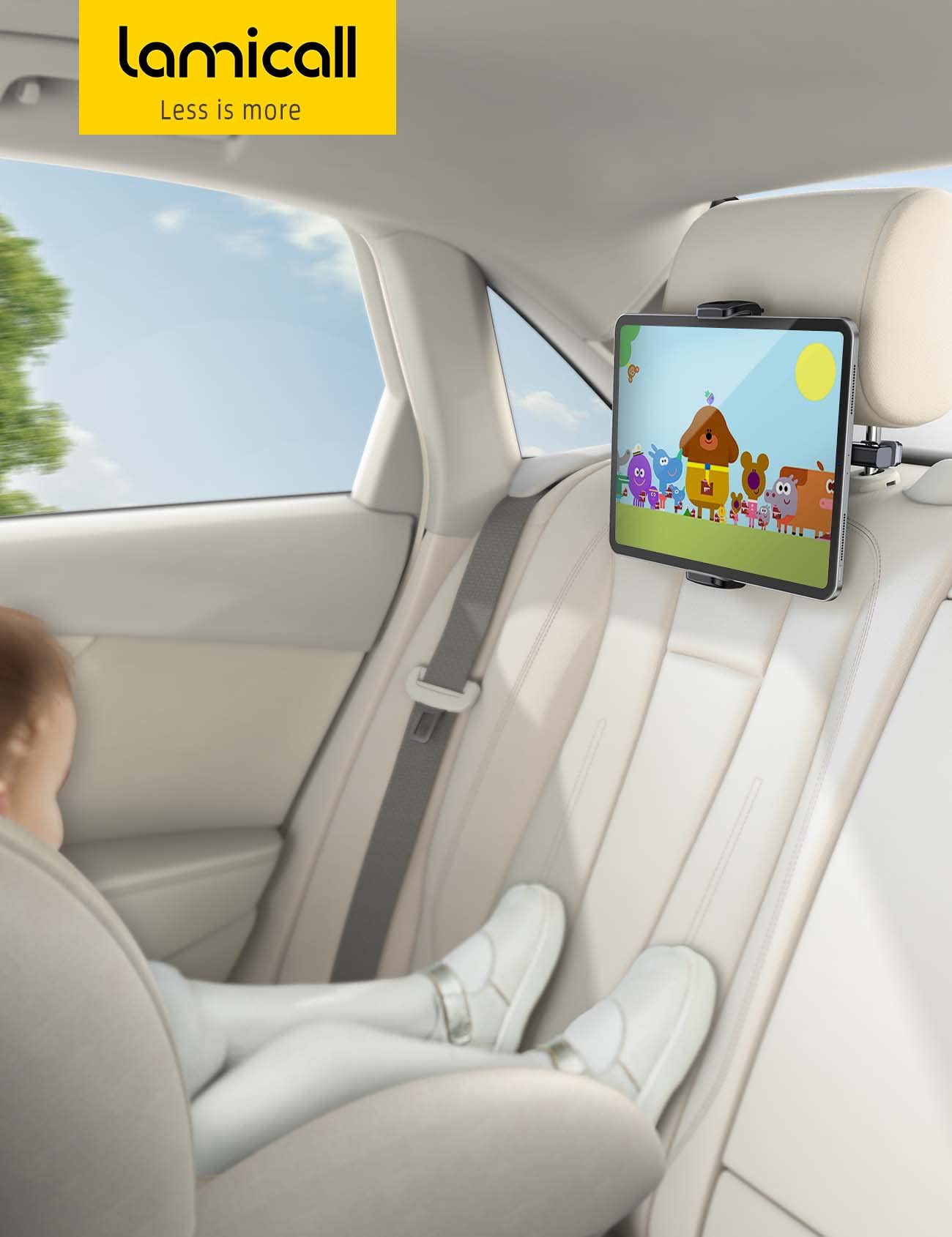 Foto 8 pulgar | Soporte Para Tableta De Coche Lamicall Con Reposacabezas Para Niños - Venta Internacional.