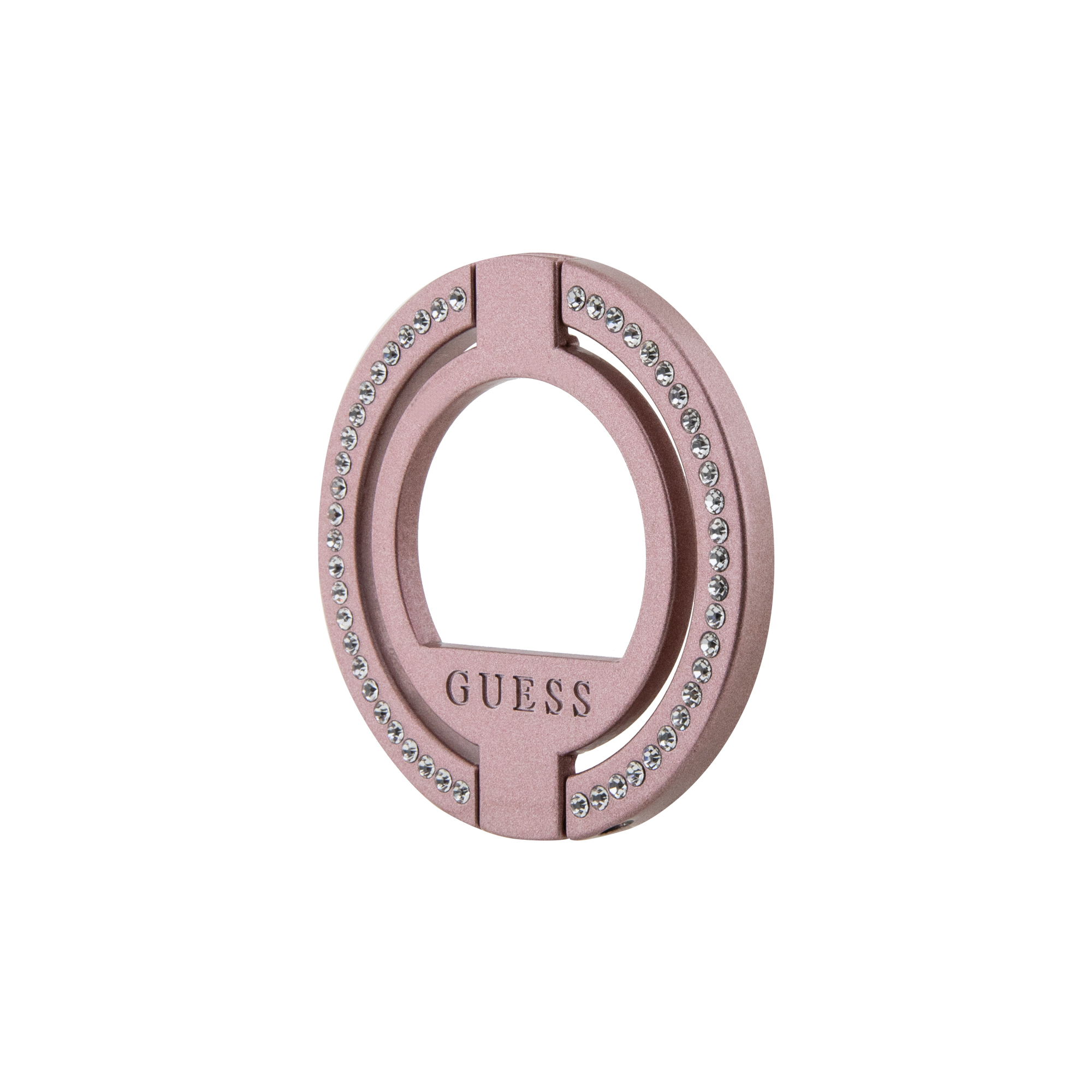 Foto 3 pulgar | Soporte Original Guess Con Iman Mgsf Y Diamantes Rosa