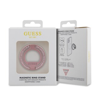Foto 4 | Soporte Original Guess Con Iman Mgsf Y Diamantes Rosa