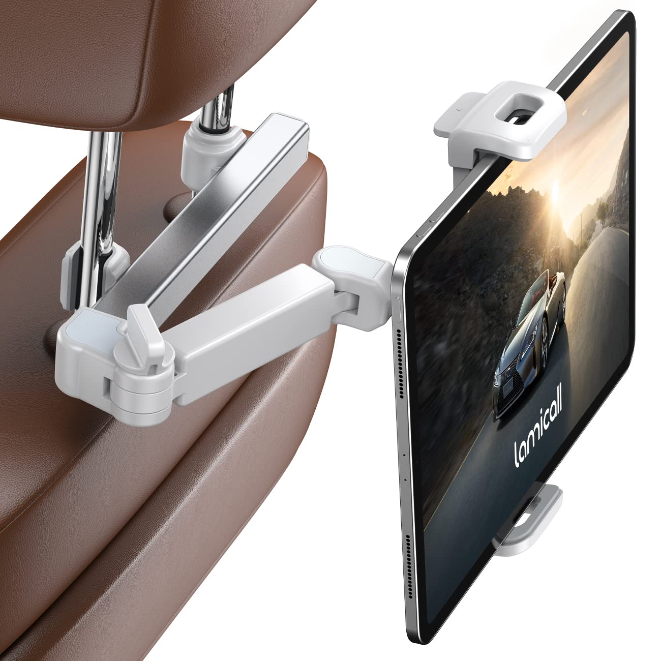 Foto 2 pulgar | Soporte para Reposacabezas de Coche para Tableta Lamicall Blanco - Venta Internacional