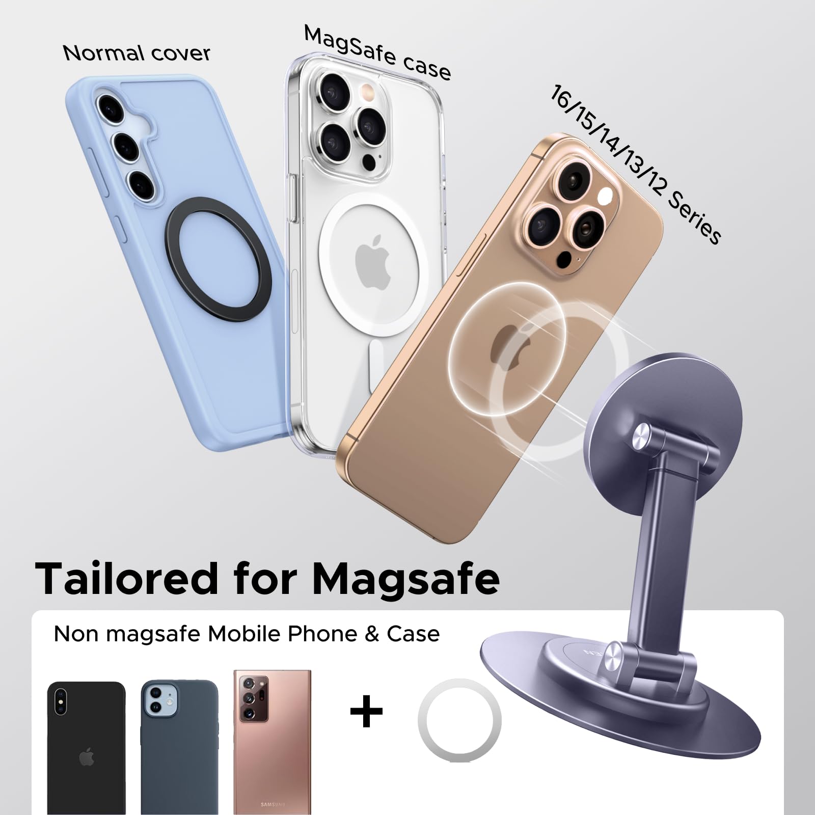 Foto 8 pulgar | Soporte Magnético Ugreen Para Iphone Con Magsafe Grey - Venta Internacional.