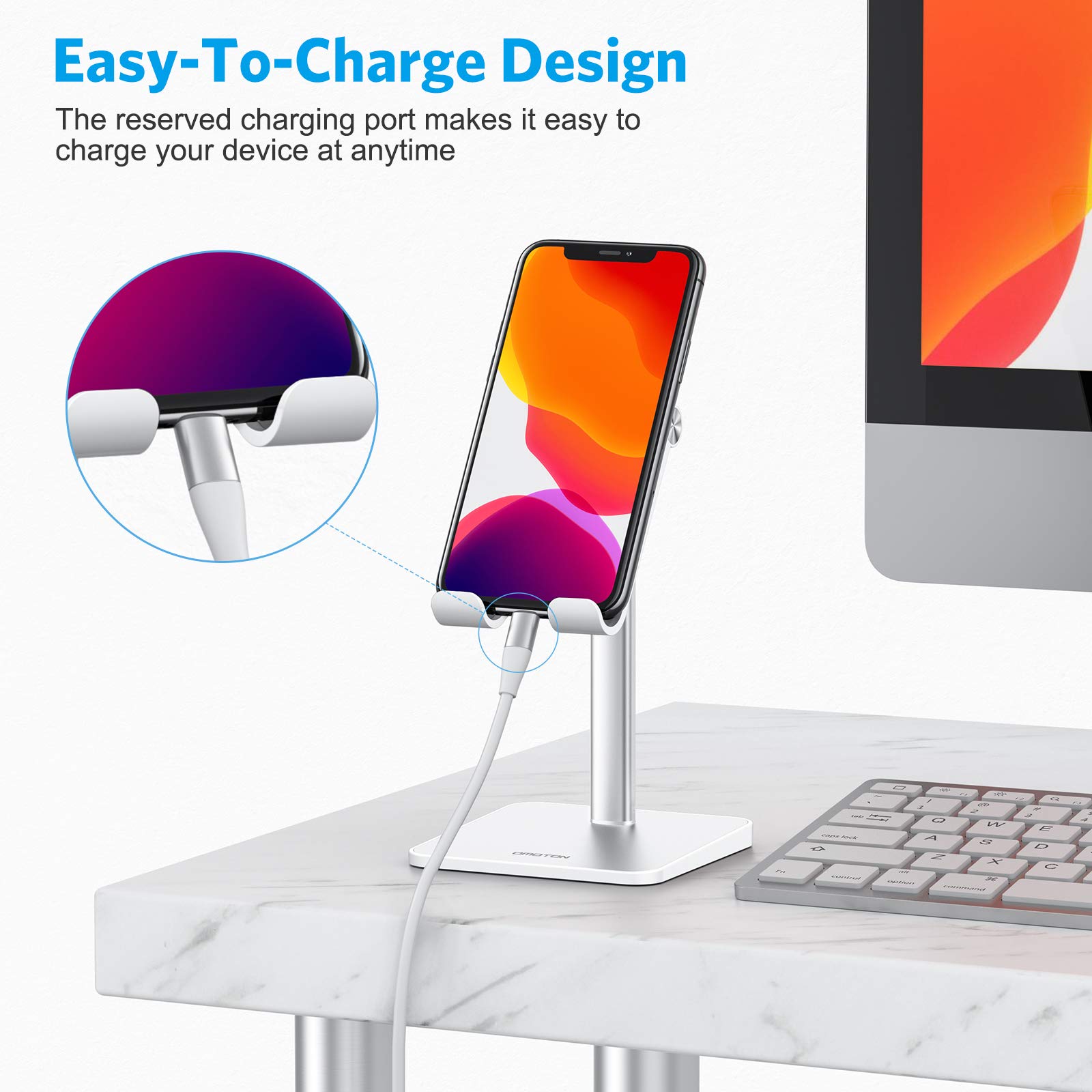 Foto 5 pulgar | Soporte De Teléfono Celular Omoton Ajustable Para Iphone Samsung - Venta Internacional.