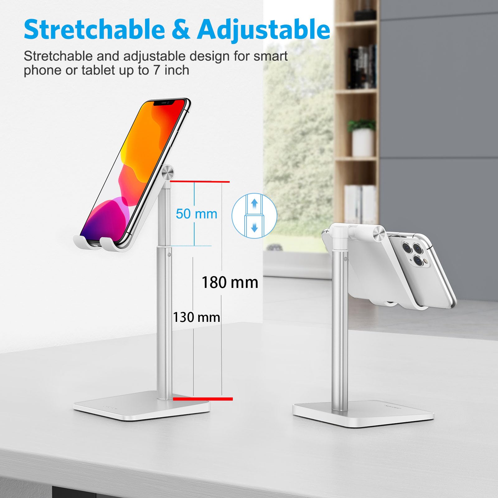 Foto 6 pulgar | Soporte De Teléfono Celular Omoton Ajustable Para Iphone Samsung - Venta Internacional.