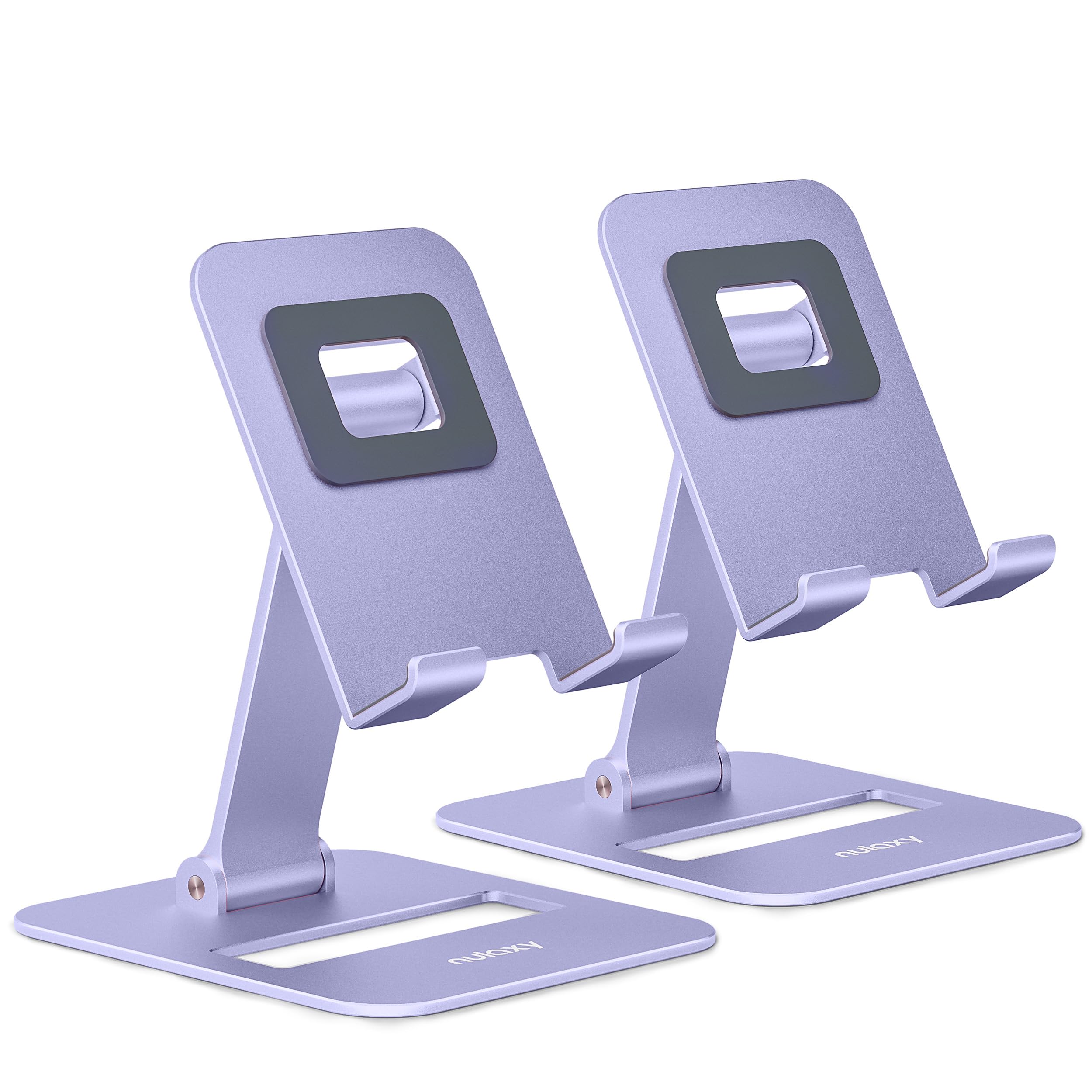 Soporte Para Teléfono Móvil Nulaxy Dual Plegable, Paquete De 2, Color Morado - Venta Internacional.