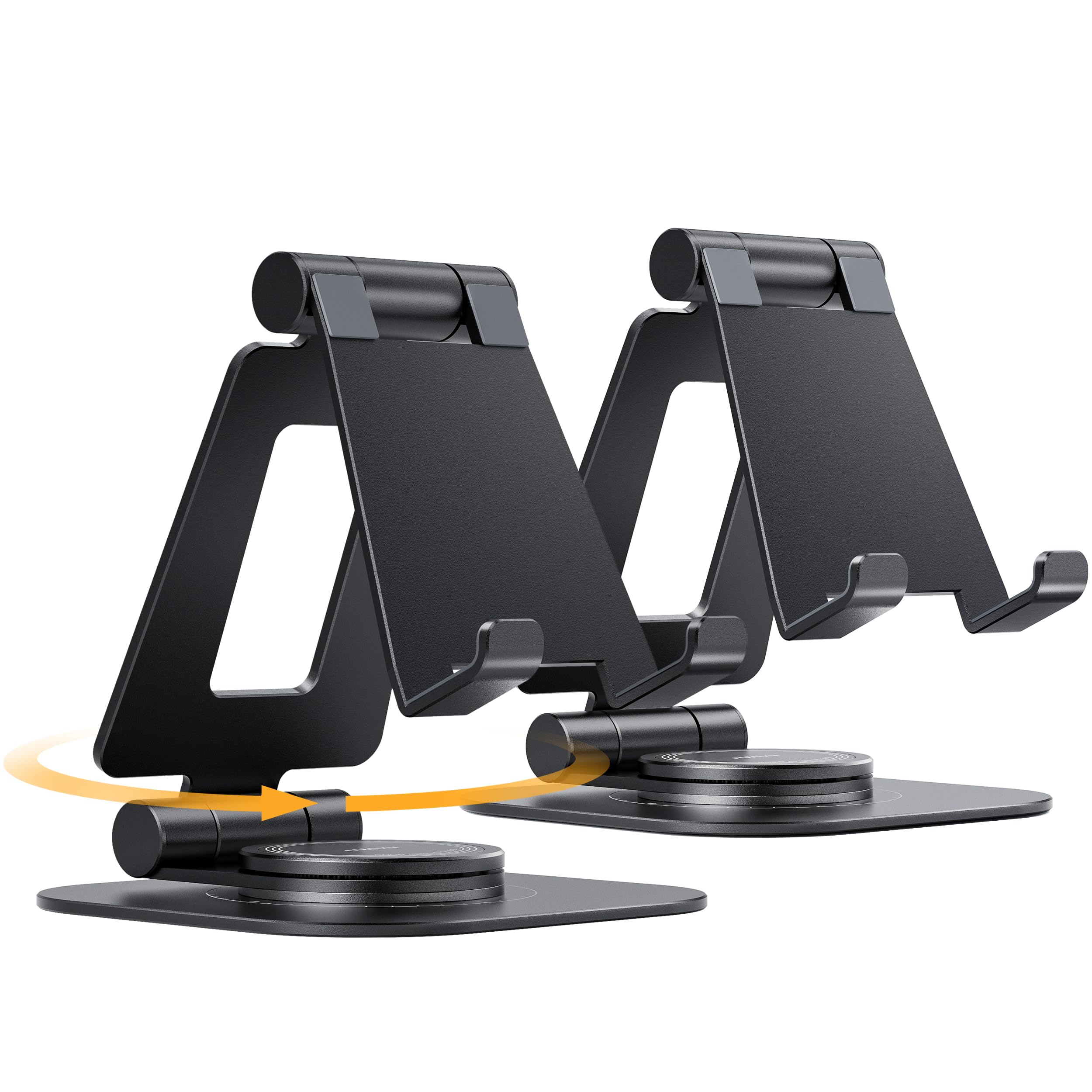 Soporte Para Teléfono Nulaxy, 2 Unidades, Con Rotación De 360 Grados, Aluminio Negro - Venta Internacional. $631