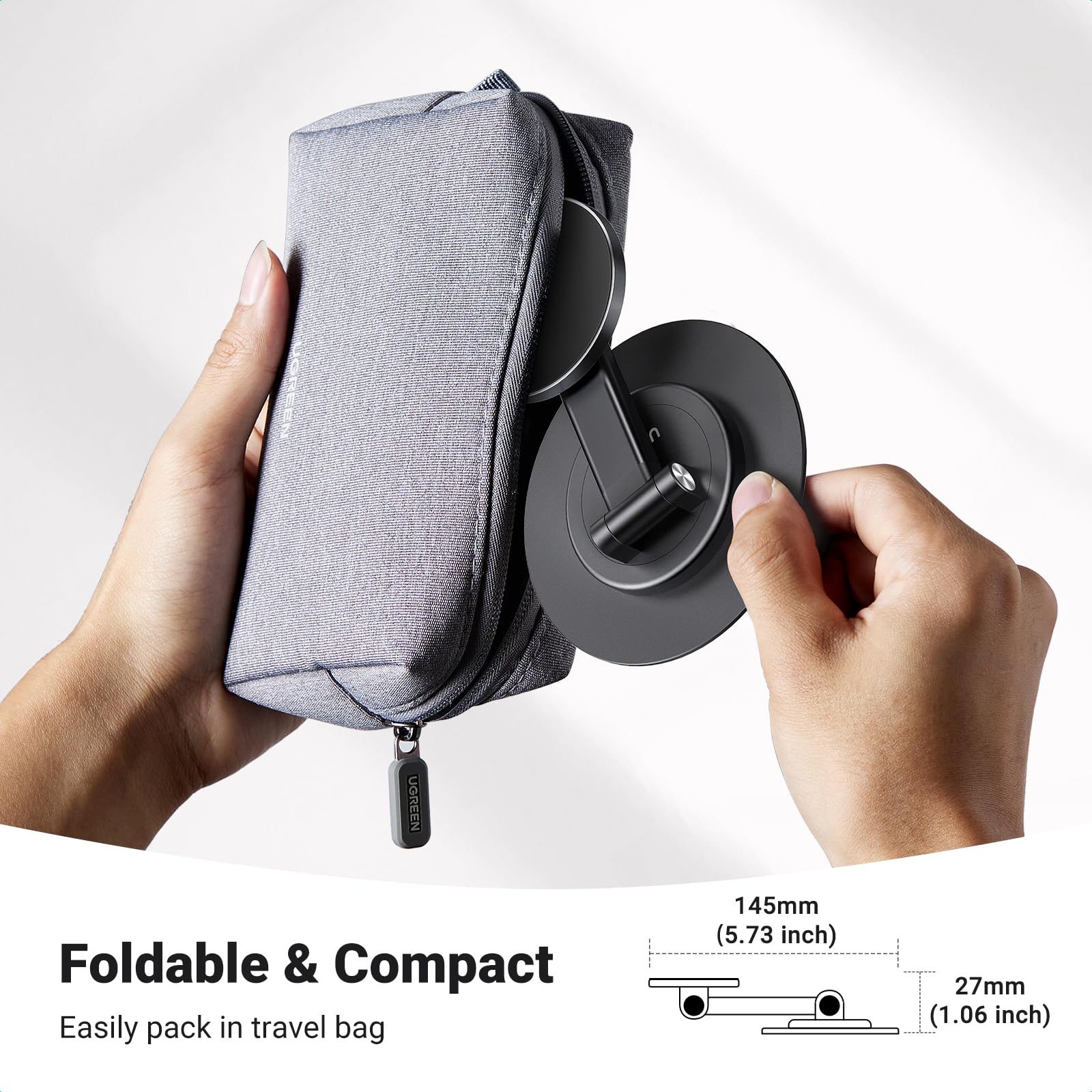 Foto 7 pulgar | Soporte Magnético Ugreen Para Iphone Magsafe Con Rotación De 360° - Venta Internacional.