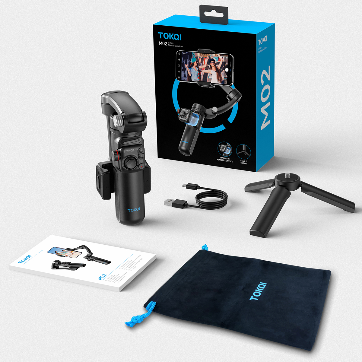 Foto 3 pulgar | Estabilizador Gimbal Para Celular M02 De 3 Ejes Con App