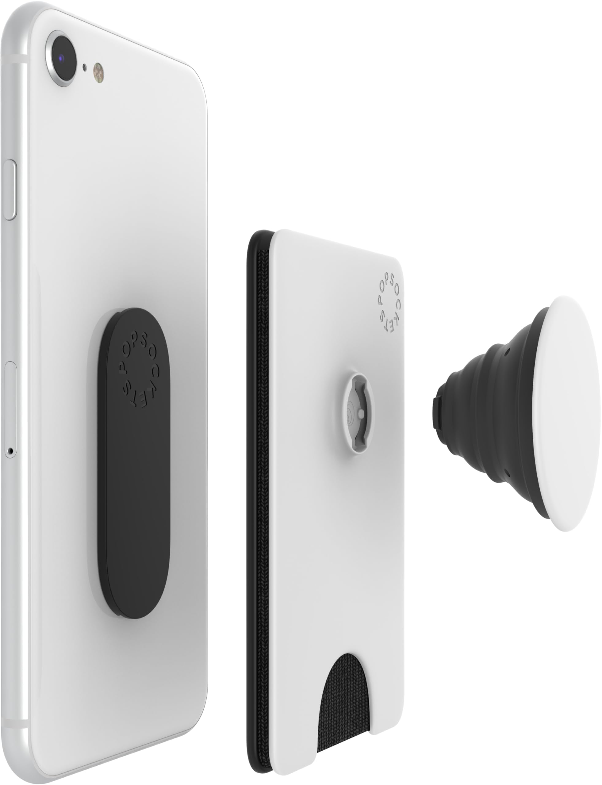 Foto 7 pulgar | Cartera De Teléfono Popsockets Popwallet Blanca Y Negra Para Tarjetas - Venta Internacional.