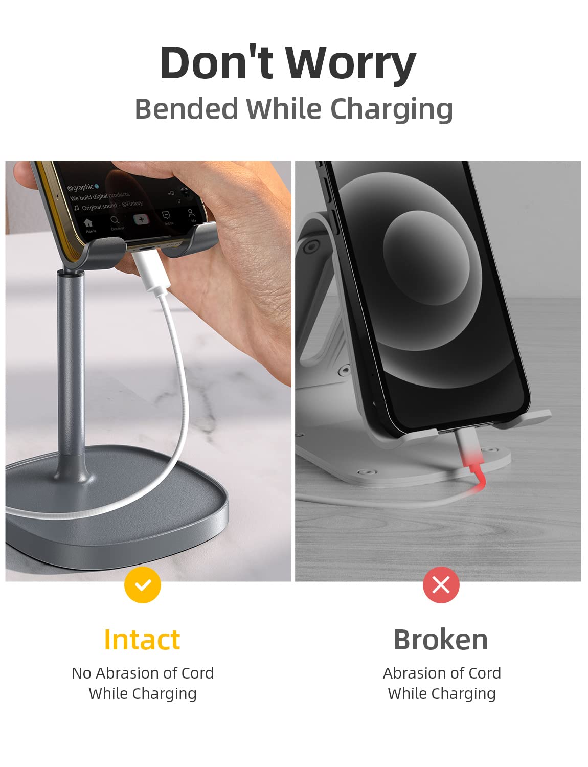 Foto 5 pulgar | Soporte Para Teléfono Celular Lisen De Aluminio Ajustable En Ángulo De Altura - Venta Internacional.
