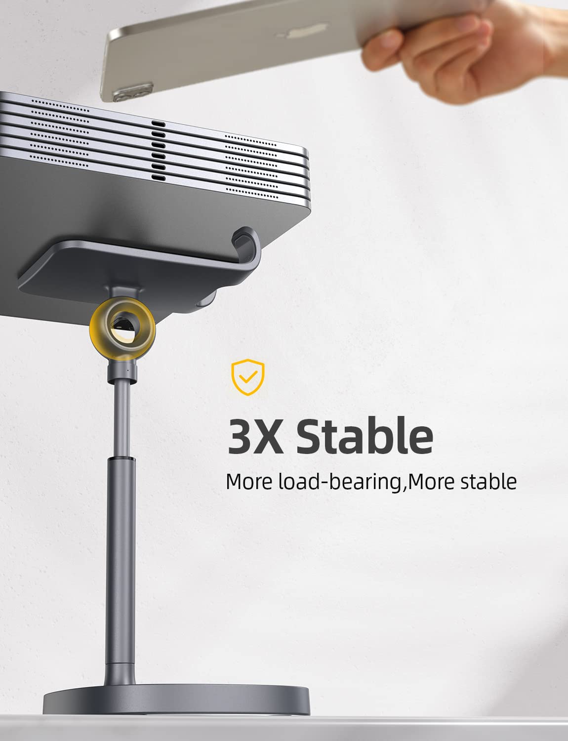 Foto 6 pulgar | Soporte Para Teléfono Celular Lisen De Aluminio Ajustable En Ángulo De Altura - Venta Internacional.