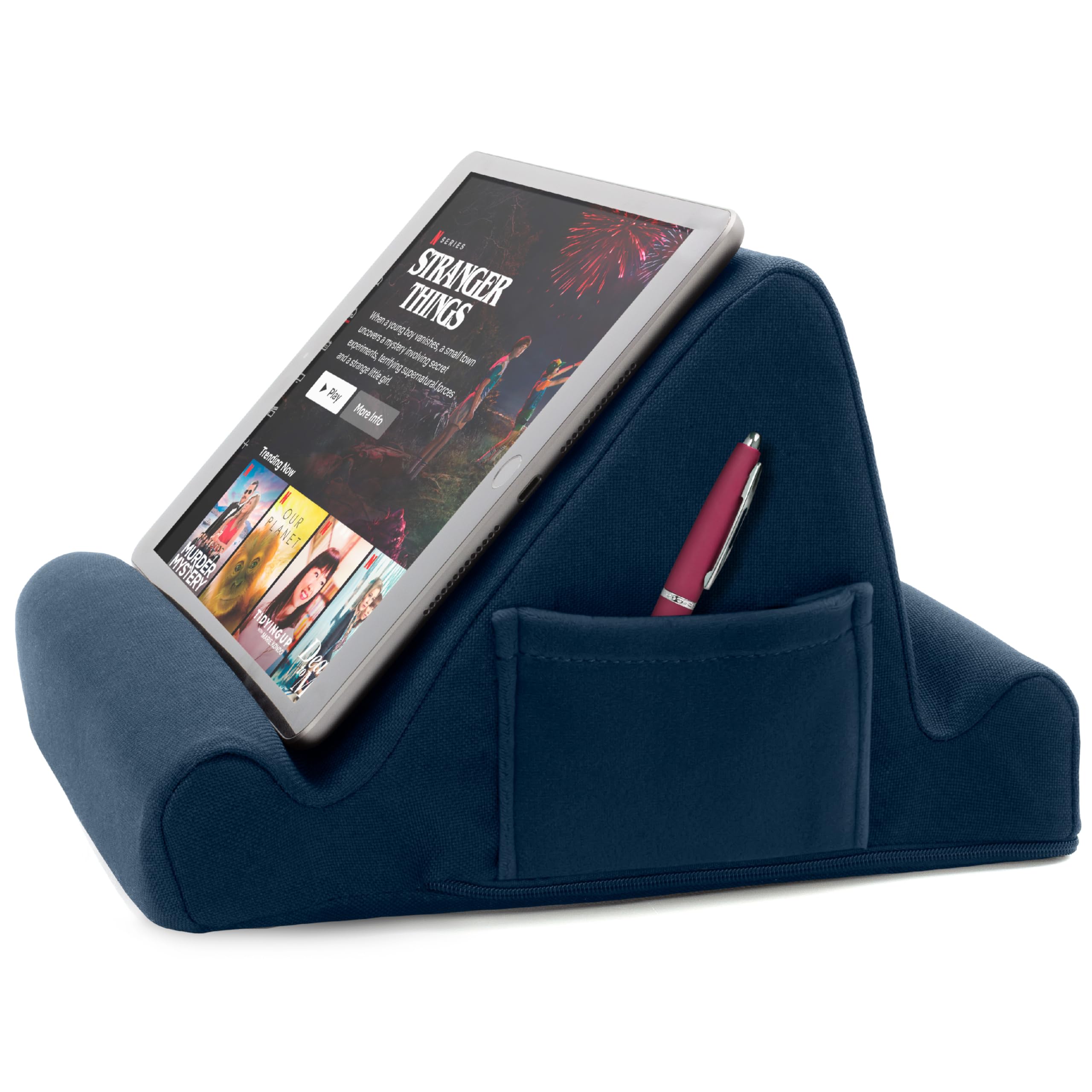 Soporte De Espuma Viscoelástica Para Escritorio Portátil Y Tableta Brookstone Blue - Venta Internacional.