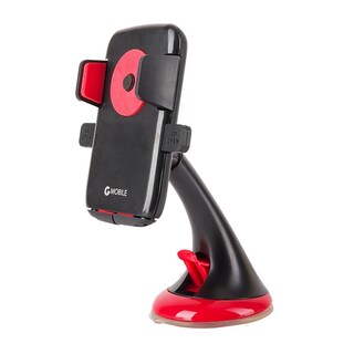 Foto 1 | Soporte De Celular G Mobile One Touch Para Auto Ajustable Se Fija Al Parabrisas Rojo Y Negro