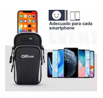 Foto 5 | Bolsa de Brazo Oribox Doble Bolsillo Negro
