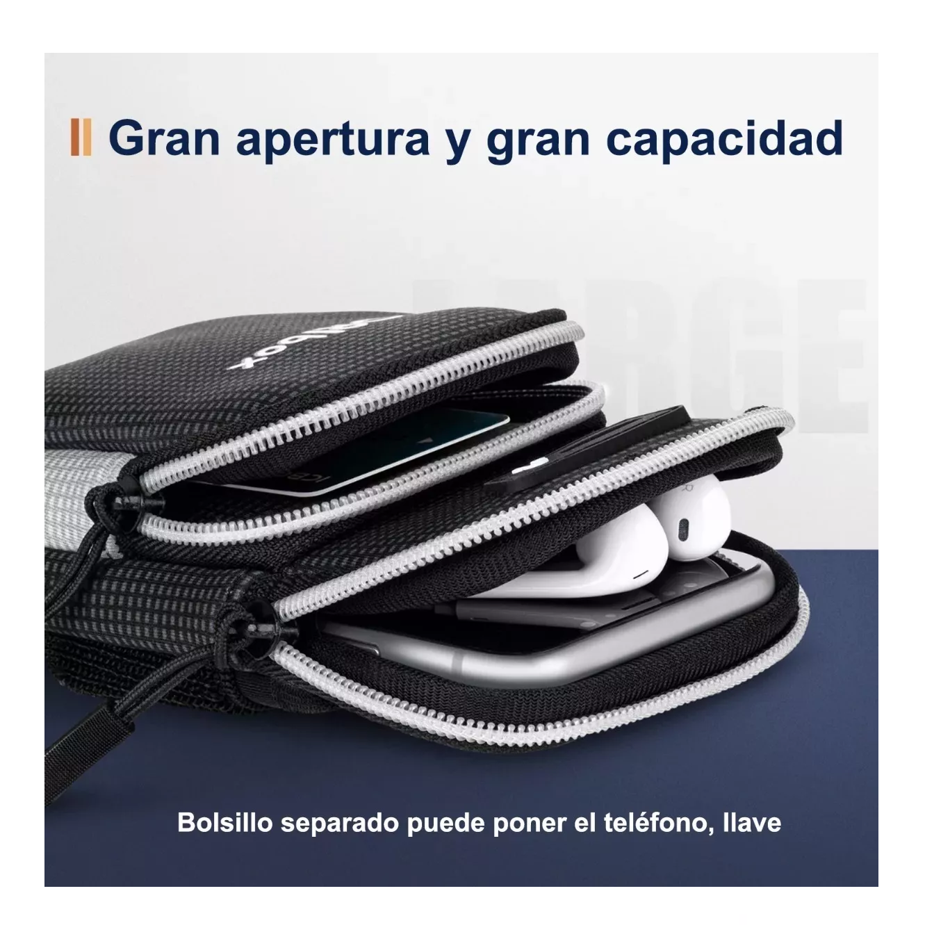 Foto 3 pulgar | Bolsa de Brazo para Correr Oribox Negro