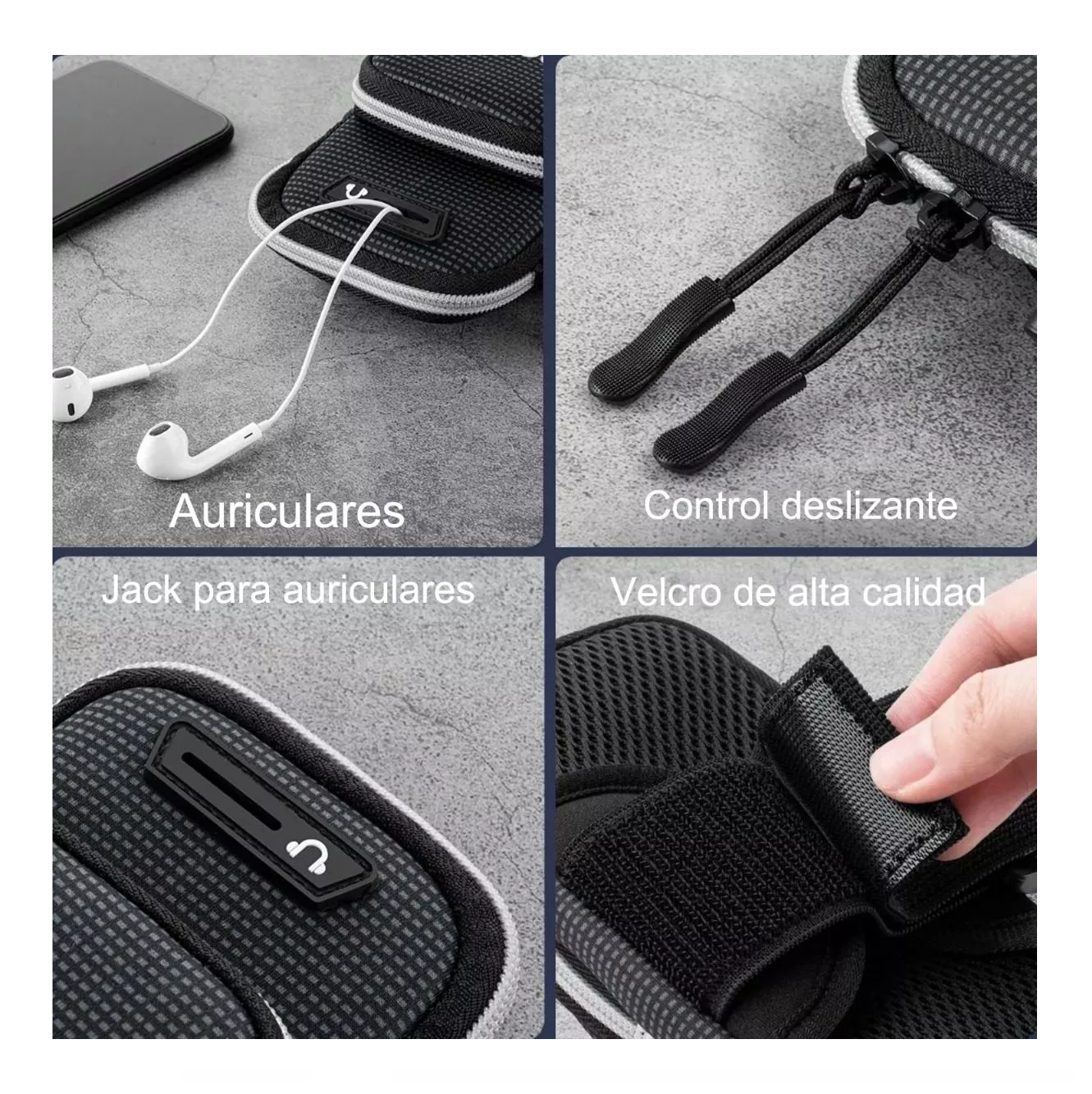 Foto 5 pulgar | Bolsa de Brazo para Correr Oribox Negro