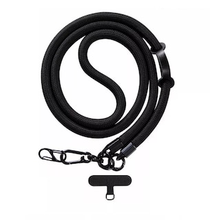 Foto 1 | Colgantes Y Correas Celular Cuerpo Cruzado Ajustable 10mm Negro