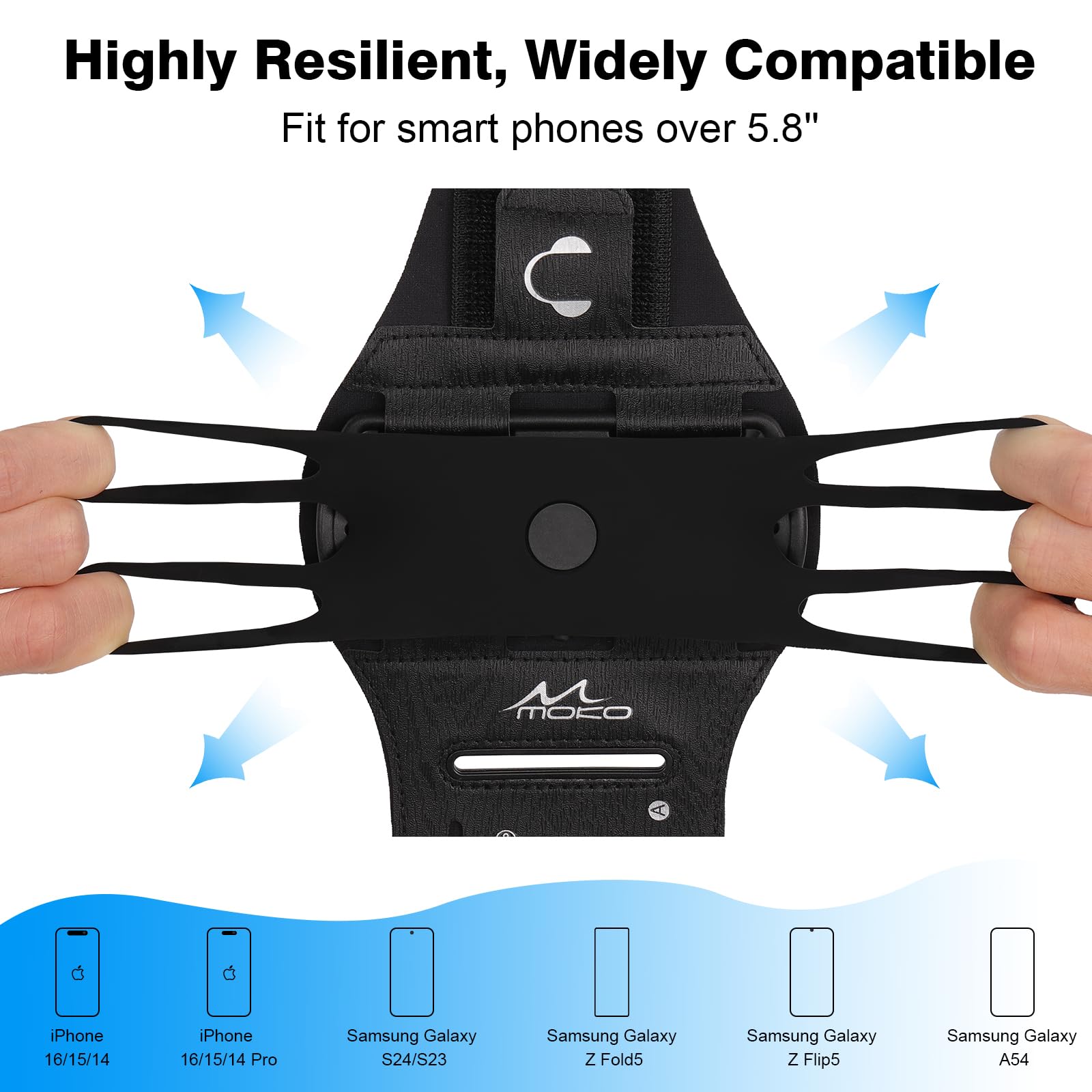 Foto 4 pulgar | Brazalete Para Correr Moko, Giratorio 360°, Para Iphone 16/15/14/13 Pro - Venta Internacional.