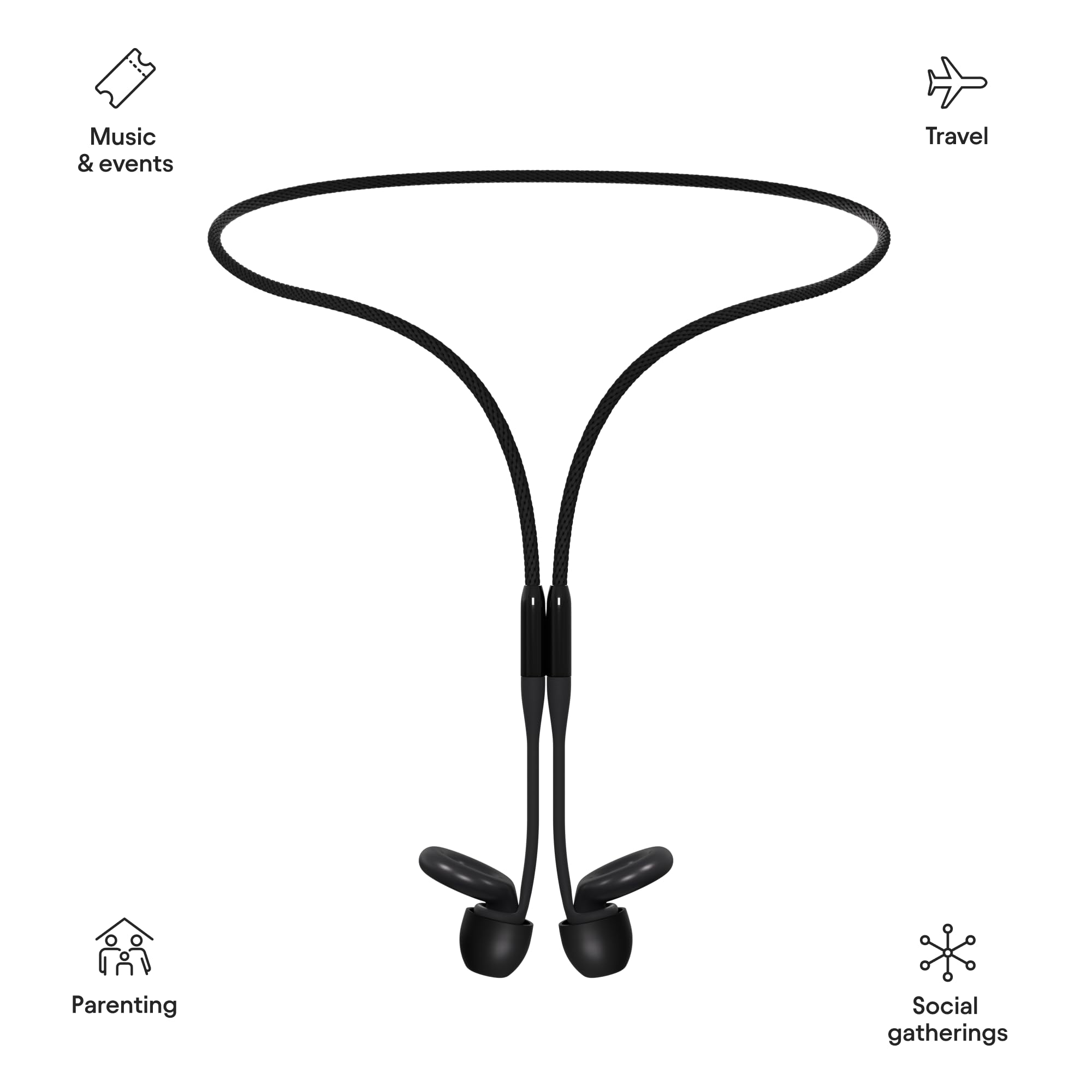 Foto 3 pulgar | Conector De Seguridad Cord Loop Link Para Tapones Auditivos Loop - Venta Internacional.