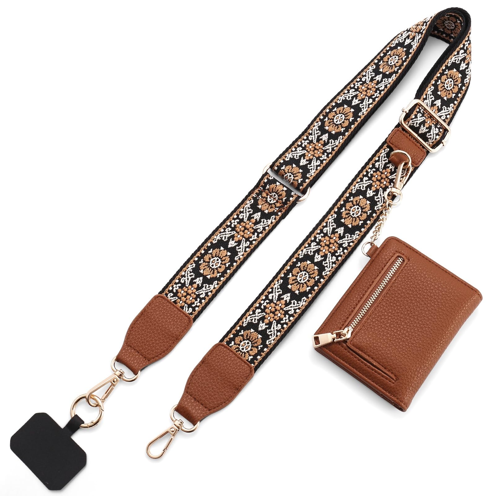 Correa Para Teléfono Con Cierre Diaclara Clip And Go, Color Marrón/naranja - Venta Internacional. $662