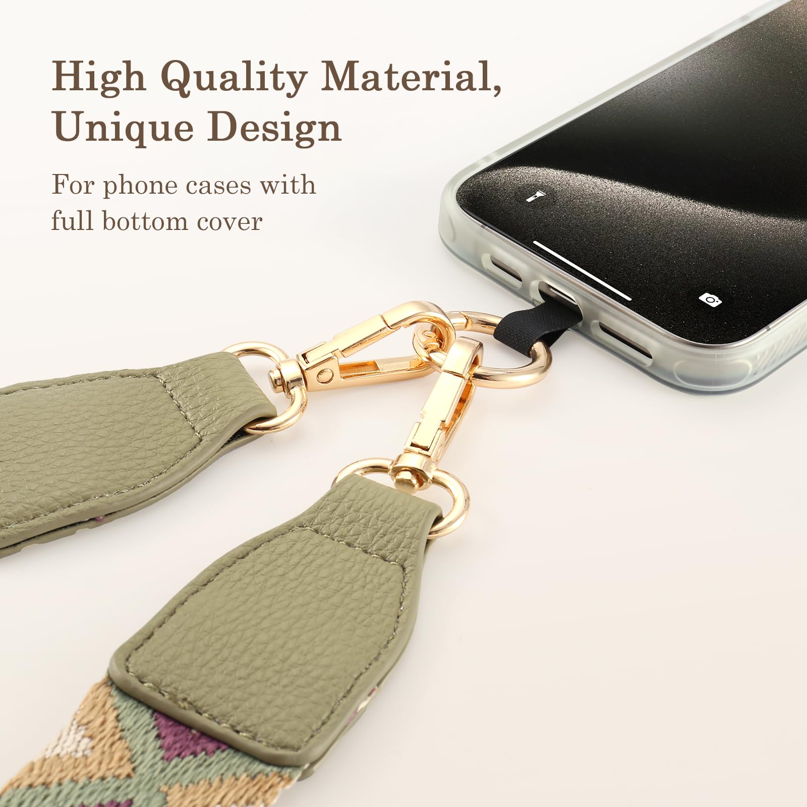 Foto 3 | Correa Para Teléfono Diaclara Clip And Go Con Funda Con Cremallera, Color Verde - Venta Internacional.