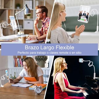 Foto 2 | Soporte para Tablet y Celular Malubero color Blanco Flexible Tipo Brazo 360