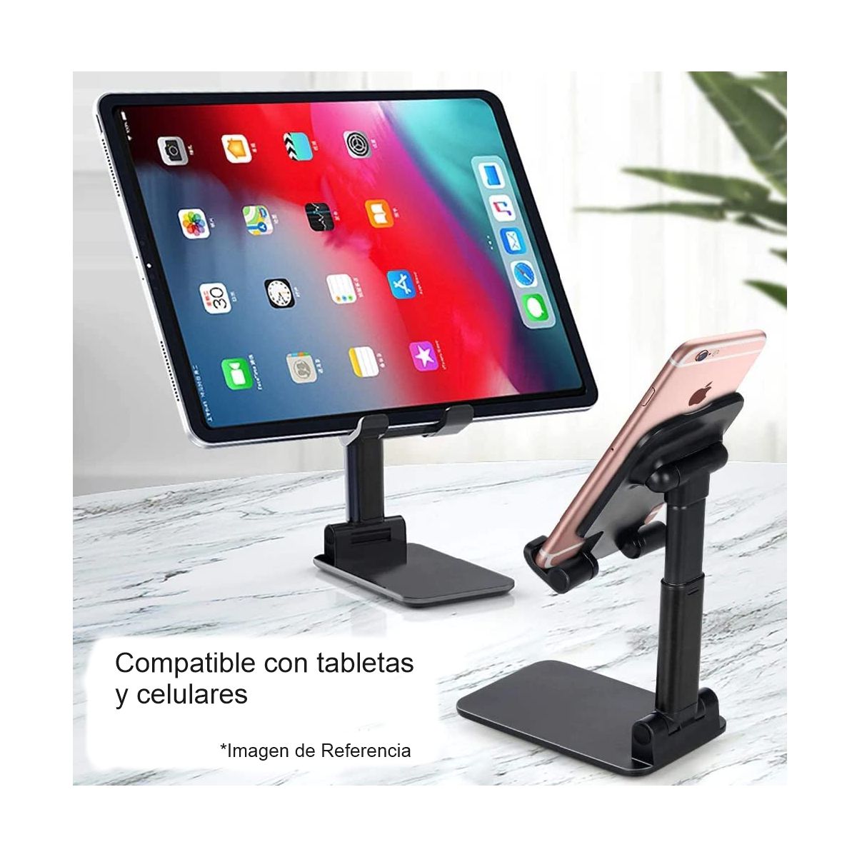 Foto 4 pulgar | Soporte para Celular de Escritorio Ele-gate Hold45 Rosa