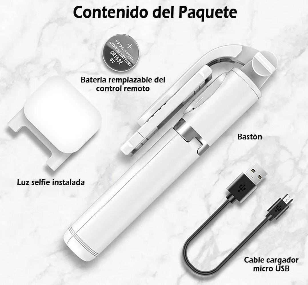 Foto 2 | Palo Selfie Trípode Bluetooth con Control Remoto 1 Unidad