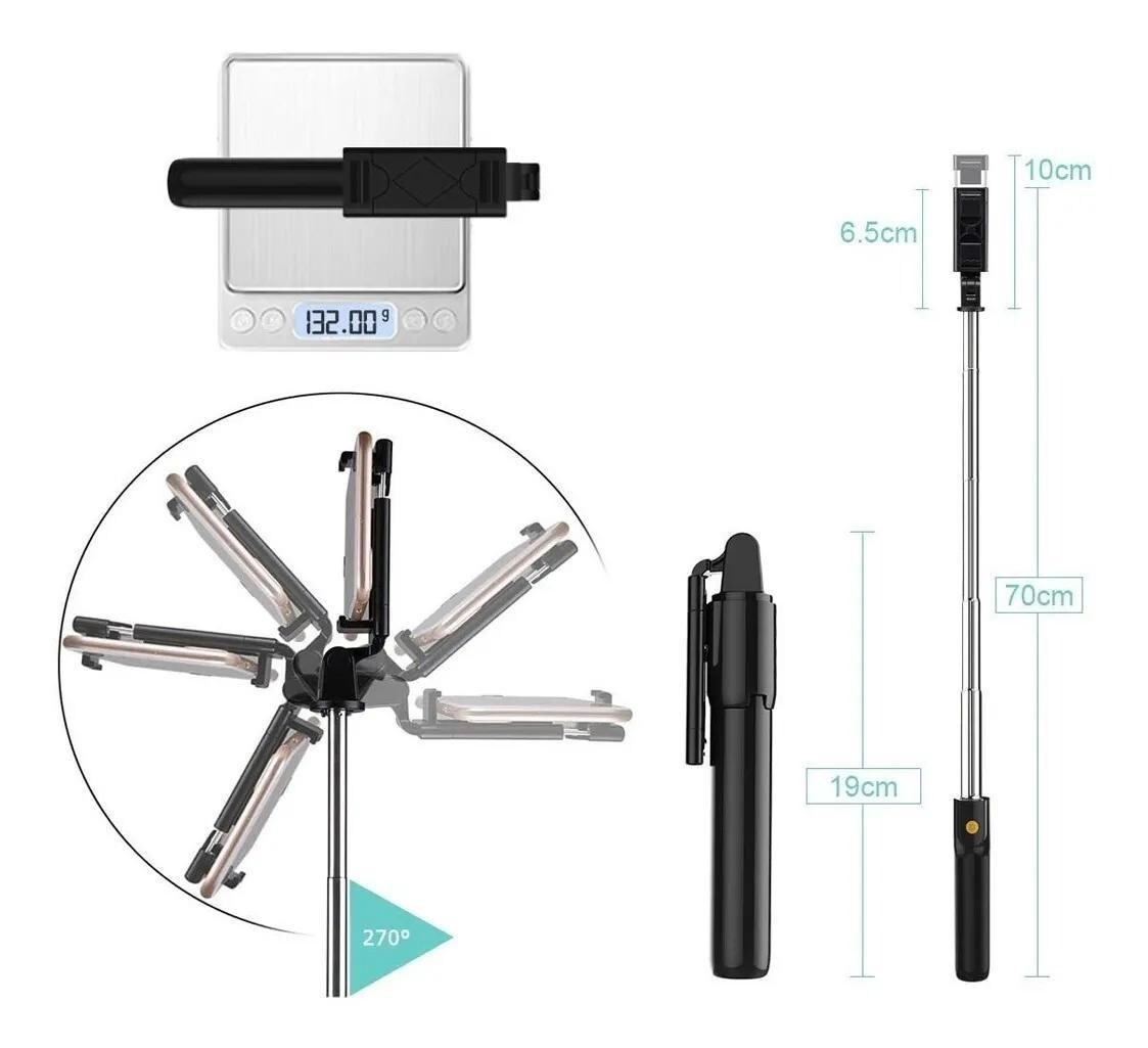 Palo Selfie Trípode Bluetooth Con Control Remoto 1 Unidad