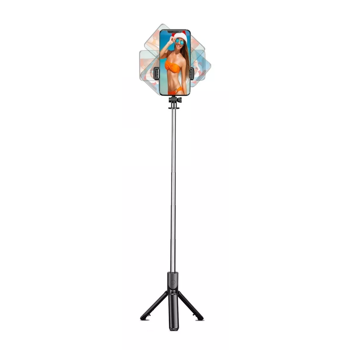 Foto 2 pulgar | Trípode Selfie Stick Bluetooth Control Remoto Eo Safe Imports Esi-6783 color Negro