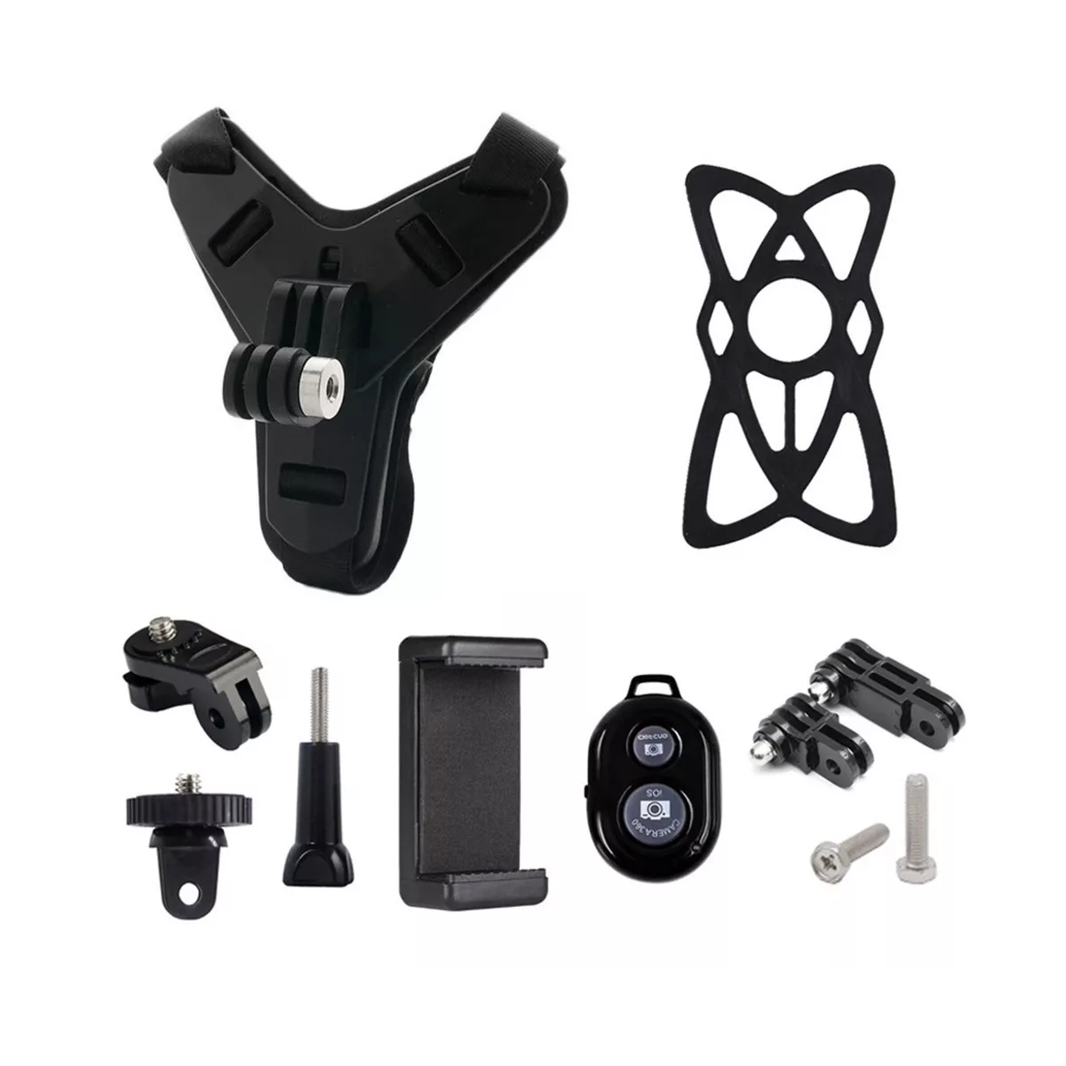 Foto 2 pulgar | Base Soporte Casco Eo Safe Imports Esi-7727 para Celular Motocicleta + Control Remoto Negro