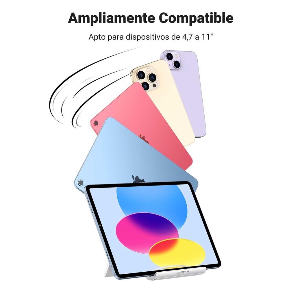 Foto 9 pulgar | Soporte Ugreen Base Universal color Blanco para Teléfono O Tablet