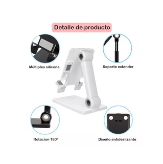 Foto 5 | Soporte de Escritorio Belug Blanco Plegable para Celular