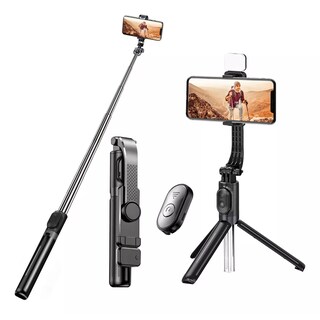 Foto 2 | Control Remoto Bluetooth Trípode Selfie Stick con Lámpara Eo Safe Imports Esi-12733 Negro